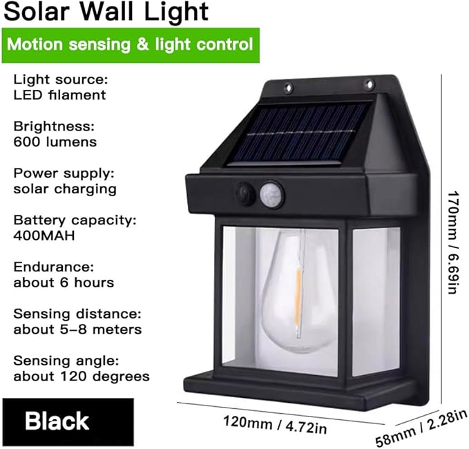 چراغ سنسوردار خورشیدی Solvix